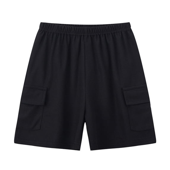 Kids Boys Grils Cargo Shorts With Pockets Casual Athletic Shorts, Size 2-12 Years