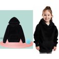 thumbnail image 1 of Kids Boys Hoodie Black Hoodies Long Sleeve Lightweight Pullover Tops Loose Sweatshirt Fall Winter Clothes Kids Boy Clothes 6-7 Years, 1 of 3