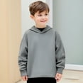 thumbnail image 1 of Kids Boys Hoodie Grey Hooded Casual Long Sleeve Hooded Sweatshirt Top Winter Clothes Size 8-9 Years Boys Clothes Kids Clothes, 1 of 3