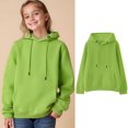 thumbnail image 1 of Kids Boys Hoodie Kids Green Hooded Casual Long Sleeve Hoodies Fall Clothes Girls Clothes Size 3-4 Years, 1 of 5