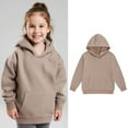 thumbnail image 1 of Kids Boys Hoodie Kids Khaki Hoodies Casual Long Sleeve Classic Hoodie Warm Fall Winter Clothes 7-8 Years Girl Clothes, 1 of 5