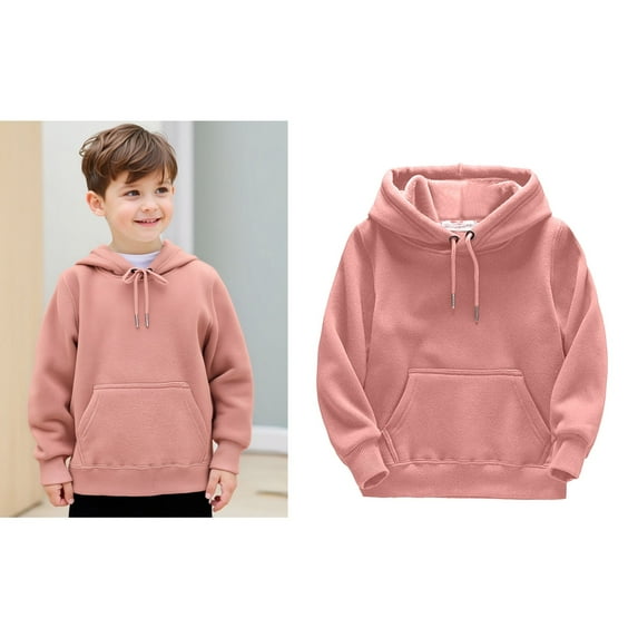 Kids Boys Hoodie Pink Hoodies Casual Long Sleeve Hoodies Warm Fall Winter Clothes Kids Girls Clothes 4-5 Years