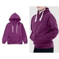 thumbnail image 1 of Kids Boys Hoodie Purple Hooded Casual Long Sleeve Hoodie Sweatershirt Pullover Winter Clothes Girls Tops Size 7-8 Years, 1 of 9