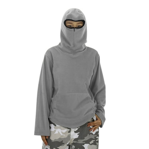 Kids Boys Hoodie with Mask Long Sleeve Lightweight Pullover Tops Sweatshirt Hoodie Winter Hoodies Boys 5-6 Years Clothes