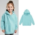 thumbnail image 1 of Kids Boys Hoodies Blue Hoodie Long Sleeve Soft Sweatshirts Top Warm Fall Winter Clothes Little Boy Clothes 3-4 Years, 1 of 5