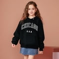 thumbnail image 1 of Kids Boys Hoodies Chicago City Letter Print Hoodie Long Sleeve Hooded Sweatshirt Top Fall Winter Clothes Little Girls Clothes 5-6 Years Kids Clothes, 1 of 4
