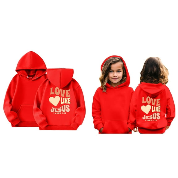 Kids Boys Hoodies Christian Sweatshirt Long Sleeve Graphic Sweatshirt Cute Loose Pullover Top Faith Over Fear Hoodie Little Boy Clothes 6-7 Years Cute Boy Girl Clothing