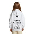 thumbnail image 1 of Kids Boys Hoodies Jesus Loves You Hooded Sweatshirts Long Sleeve Graphic Hoodies Fashion Loose Pullover Top Winter Sweatshirts Preppy Clothes for Girls 5-6 Years Cute&nbsp;Boy Girl&nbsp;Clothing, 1 of 6