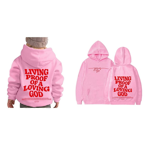 Kids Boys Hoodies Jesus Loves You Hoodie Long Sleeve Graphic Hoodies Warm Loose Pullover Top Girl Clothing Teenage Girl Clothes 6-8 Years Cute Boy Girl Clothing
