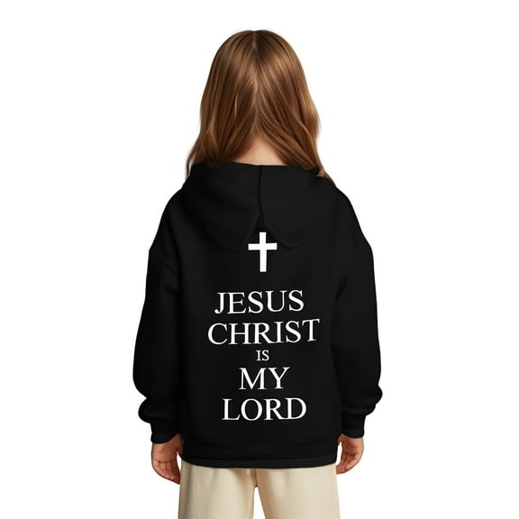 Kids Boys Hoodies Jesus Loves You Sweatshirt Long Sleeve Graphic Hoodies Fashion Loose Pullover Top Cute Clothes Girl Clothes 5-6 Years Cute Boy Girl Clothing