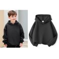 thumbnail image 1 of Kids Boys Hoodies Kids Dark Gray Hoodie Long Sleeve Hooded Sweatshirt Top Fall Winter Clothes 6-7 Years Boys Clothes, 1 of 6