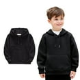 thumbnail image 1 of Kids Boys Hoodies Long Sleeve Lightweight Pullover Loose Sweatshirt Black Hoodie kids Warm Fall Winter Clothes Little Girls Clothes Size 4T, 1 of 4