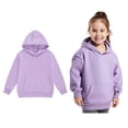 thumbnail image 1 of Kids Boys Hoodies Purple Hoodies Casual Long Sleeve Sweatshirts Fall Clothes Little Girl Clothes 8-9 Years, 1 of 5