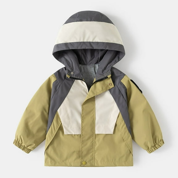 Kids Boys Jacket Kids Windbreaker Zip Up Sweatshirt Kids Lightweight Jacket Fall Clothes Size 4-5 Years Girls Jacket