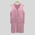 thumbnail image 1 of Kids Girl Coat Western Cowboy Fringe Top Vest 60s 70s Hippie Boho Sleeveless Jacket for Halloween Kids Boy Clothes Size 3-4 Years, 1 of 3