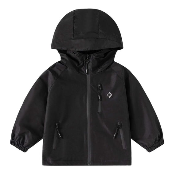 Kids Boys Jacket Windproof Hooded Outdoor Coat Lightweight Breathable Spring Fall Winter Casual Sports Jacket For Children