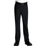 Kids Boys Junior Toddler Flat Front Slim Fit Formal Dress Pants Slacks (Black, 2)