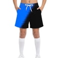 thumbnail image 1 of Kids Boys Mesh Lining Swim Shorts Adjustable Drawstring Quick Dry Surf Trunks for Beach Holiday Party, 4T-15Y, 1 of 8
