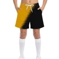 thumbnail image 1 of Kids Boys Mesh Lining Swim Shorts Adjustable Drawstring Quick Dry Surf Trunks for Beach Holiday Party, 4T-15Y, 1 of 1