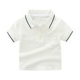 thumbnail image 1 of Kids Boys' Polo Shirt Solid Color School Uniform Shirts Summer Polo Shirt Short Sleeve Polo Boys 3-4 Years Cute&nbsp;Boy&nbsp;Clothing, 1 of 4