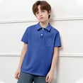 thumbnail image 1 of Kids Boys' Polo Shirts Solid Color Uniform Shirts For Boys Rugby Shirts Short Sleeve Toddler Shirts 3-4 Years Cute&nbsp;Boy&nbsp;Clothing, 1 of 3