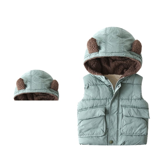 Kids Boys Puffer Vest Girls' Outerwear Jackets & Coats Boys' Outerwear Vests Size 3-4 Years Girls Clothes