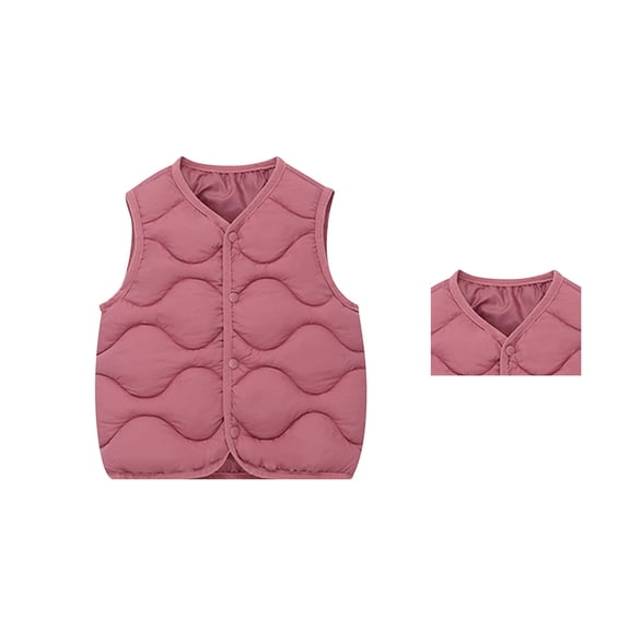 Kids Boys Puffer Vest Sleeveless Jacket Lightweight Girls' Outerwear Jackets & Coats Winter Clothes Girls' Fashion 3-4 Years