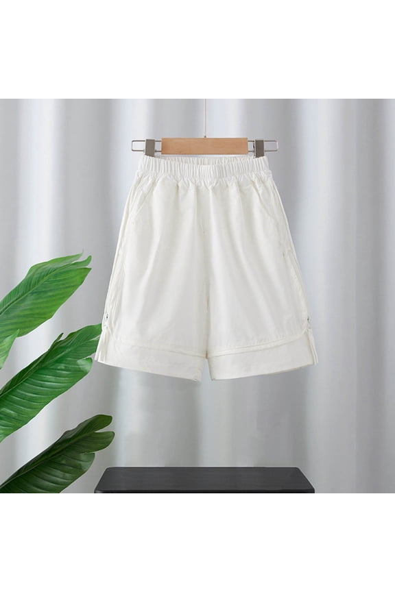 Kids Boys Quick Dry Athletic Shorts Elastic Waist Relaxed Fit Loose Basketball Training Shorts for Sports Running Gym Wear, 2T-15Y