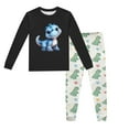 thumbnail image 1 of Kids Boys Satin Pajamas Set Animal Girls Button Down Pajamas Set Pjs Sleepwear Outfits Boy Pajamas Size 3T Cute&nbsp;Boy Girl&nbsp;Clothing, 1 of 4
