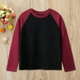 thumbnail image 1 of Kids Boys Shirts Solid color Red Long Sleeve Shirt Boys Kids Fall Tops Crewneck Basic Tees Comfort Colors Girl Tops 6-8 Years Cute&nbsp;Boy Girl&nbsp;Clothing, 1 of 5