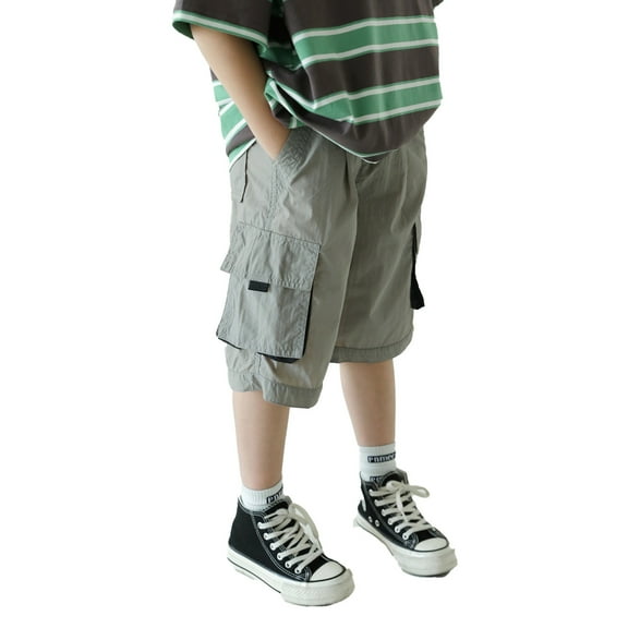 Kids Boys Shorts Elastic Waist Athletic Shorts Summer Shorts Kids Boy Clothes 7-8 Years
