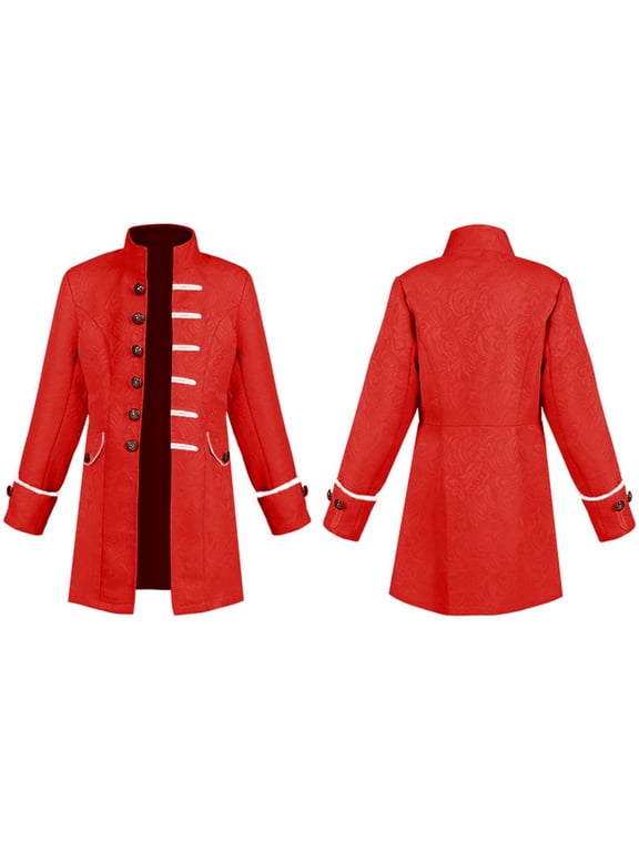 Kids Boys Steam Punk Boys Outerwear Pi Rate Jackets Winter Coat for Boys Classic Gothic Dovetail Puff Coat Toddler Coat For Toddler down Jacket School Musical B