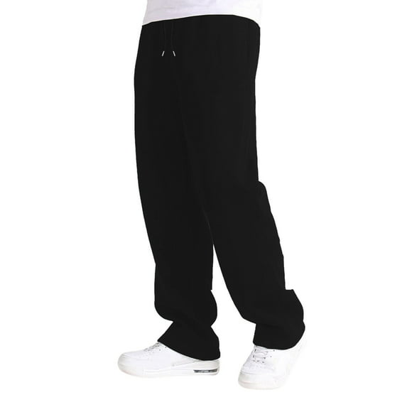 Kids Boys Sweatpants Boy Athletic Pants with Pockets Drawstring Basic Kids Black Sweatpants Boys Size 7-8 Years Sweatpants