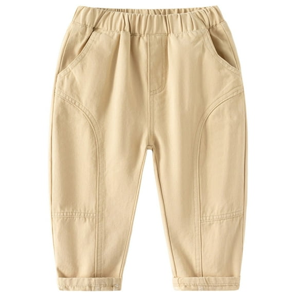 Kids Boys Sweatpants Kids Athletic Pants With Pockets Adjustable Drawstring Trousers Sweat Pants Boys 5-6 Years Pants