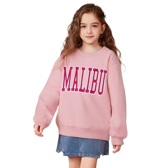 Kids Boys Sweatshirts Long Sleeve Letter Graphic Pullover Crewneck Blouse Shirt Tops Winter Clothes Toddler 8-9 Years Boys Clothes