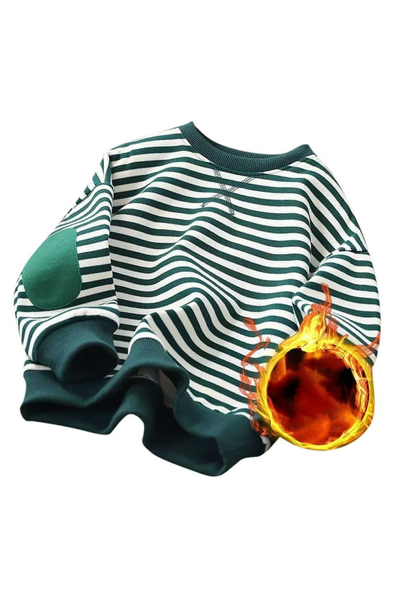 Kids Boys Sweatsuit Long Sleeve Green Sweatshirt Girls Crewneck Pullover Casual Sport Sweatshirts Fall Winter Clothes Little Girls Clothes Size 3-4 Years