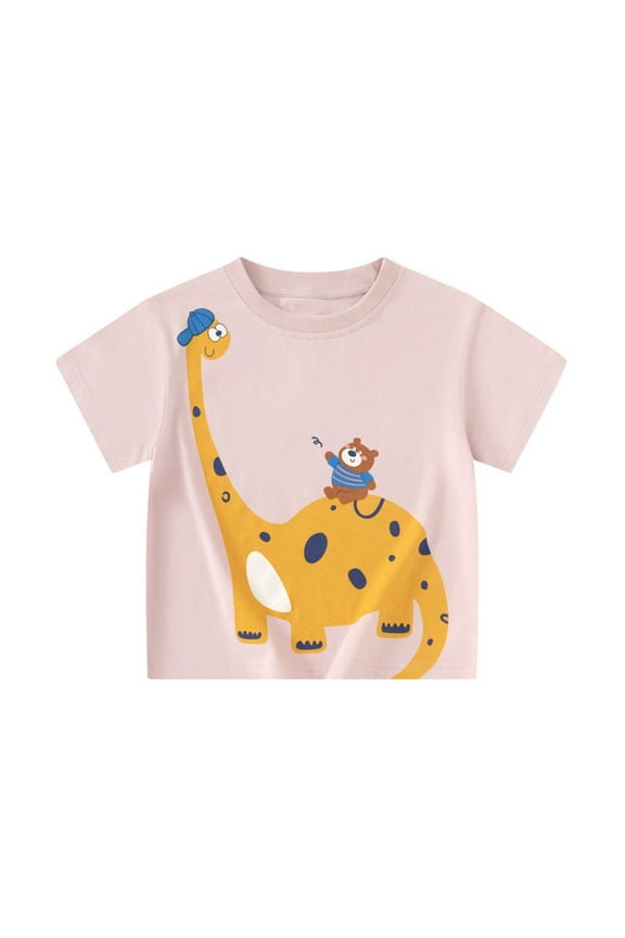 Kids Boys T Shirt Cartoon Graphic Tops Tees Casual Short Sleeve Shirts Boys Boys Shirts 4T Summer Clothes Boy