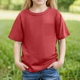 thumbnail image 1 of Kids Tshirts Boys Girls Soft Kids Short Sleeve Shirts for Boys Red T-Shirts Toddler Summer Tshirts 4T Summer Clothes Boy, 1 of 5