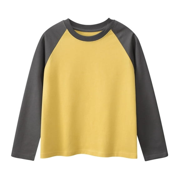 Kids Boys T Shirts Solid color Girls Bronze Top Kids Fall Tops Crewneck Basic Tees Comfort Colors Boys 6-8 Years Shirts Cute Boy Girl Clothing