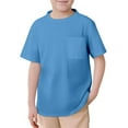 thumbnail image 1 of Kids Tshirts Boys Girls Comfortable Toddler Short Sleeve Shirt Blue Shirts Toddler Summer Tshirts 5T Boy Clothes, 1 of 3