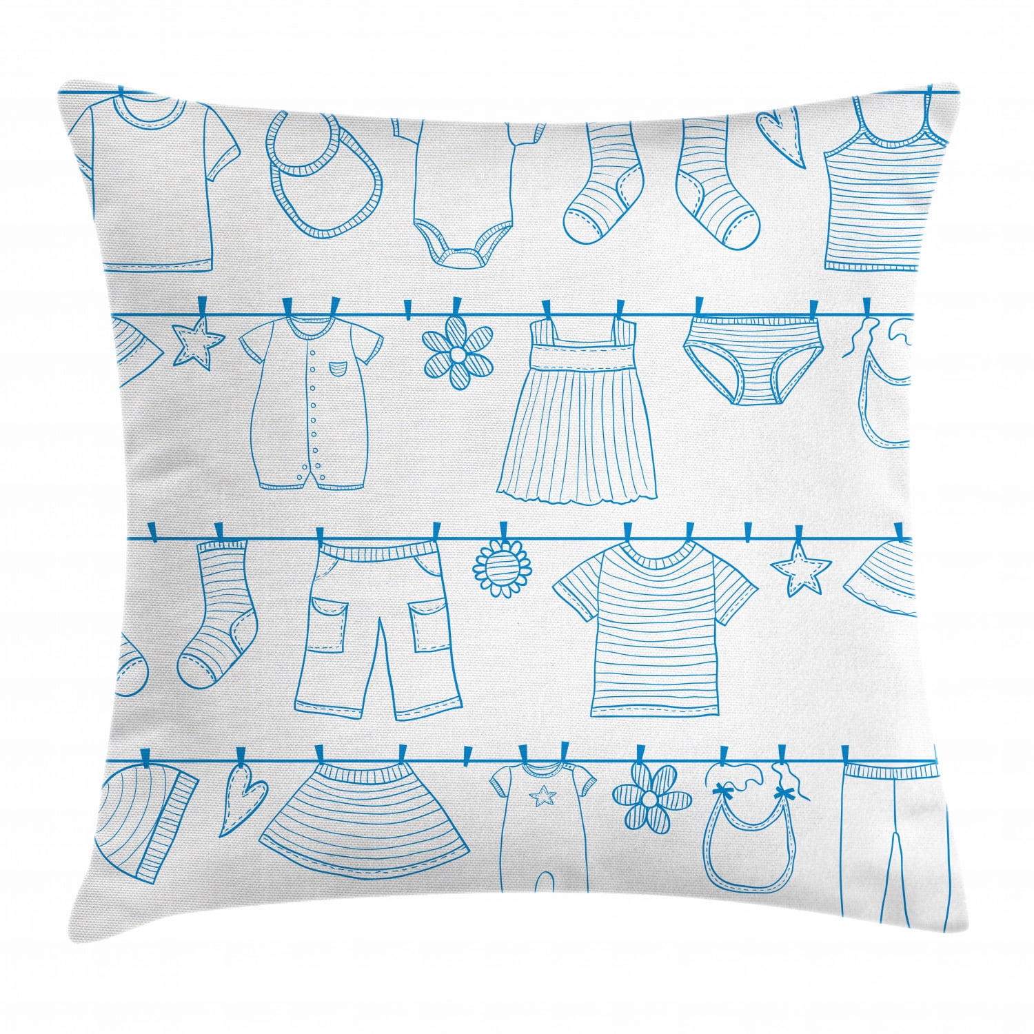 Kids Boys Throw Pillow Cushion Cover, Drying Baby Clothes Socks Sweater