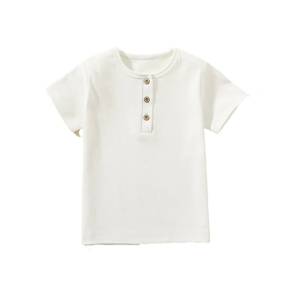 Kids Boys Tshirt Casual Kids Short Sleeve Shirts for Boys White Shirts Boys Tee Shirts Boys Clothes 6-7 Years