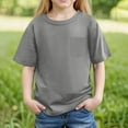 thumbnail image 1 of Kids Boys Tshirt Comfortable Boys Short Sleeve Shirt Grey T-Shirts Baseball Tops 11-12 Years Tshirt Boys, 1 of 5