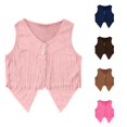 thumbnail image 1 of Kids Boys Western Wear Sleeveless Tassel Vest Girls Halloween Cowgirl Costume For Kids Western Outfit 5-14 Years, 1 of 4