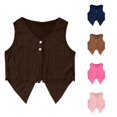 thumbnail image 1 of Kids Boys Western Wear Sleeveless Tassel Vest Girls Halloween Cowgirl Costume For Kids Western Outfit 5-14 Years, 1 of 4