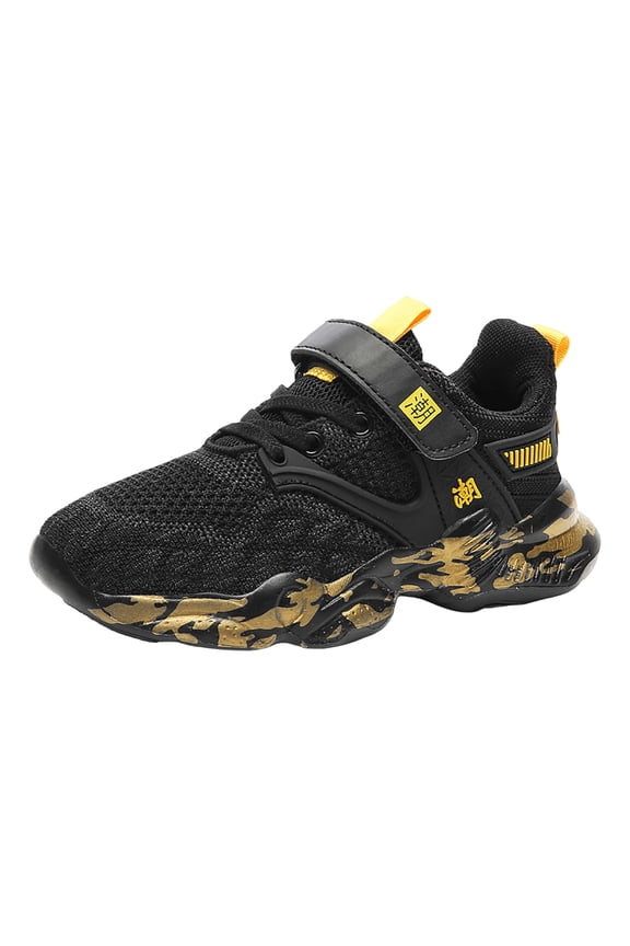 Kids Boys Wide Toe Box Tennis Shoes Toddler Lightweight Athletic Running Shoes Comfortable Slip On Sneakers