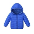 thumbnail image 1 of Kids Boys Winter Coat,Boys Puffer Jacket with Pocket Zipper Hooded Coat Warm And Windproof Child Puffer Jacket Girls Winter Clothes Size 7-8 Years, 1 of 4