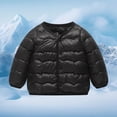 thumbnail image 1 of Kids Boys Winter Coat,Boys Puffer Jacket with Pocket Zipper Winter ies Coat Windproof Warm Boys' Winter Coat Girls Winter Clothes Size 6-7 Years, 1 of 7
