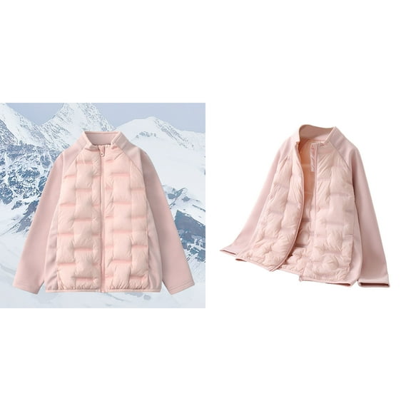 Kids Boys Winter Coat,Puffer Coat Boys with Pocket Zipper Pink Puffer Windproof Warm Kids Down Jacket Boys Size 3-4 Years Winter Coat