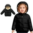 thumbnail image 1 of Kids Boys Winter Coats Girls Puffer Jacket Zip up Long Sleeve Kids Warm Winter Coat Outerwear Hooded Down Jacket Boys Winter Jackets Size 4-5 Years, 1 of 4